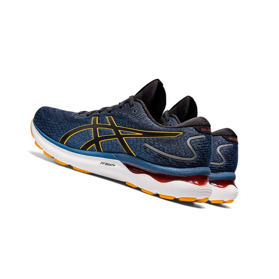 Azure / Amber Men's Asics GEL-NIMBUS 24 Running Shoes | US05437AD - Asics Outlet Sale