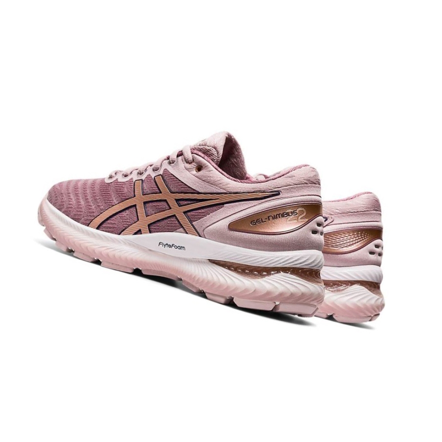 Rose Women's Asics GEL-NIMBUS 22 Running Shoes | US31284QJ - Asics Outlet Sale