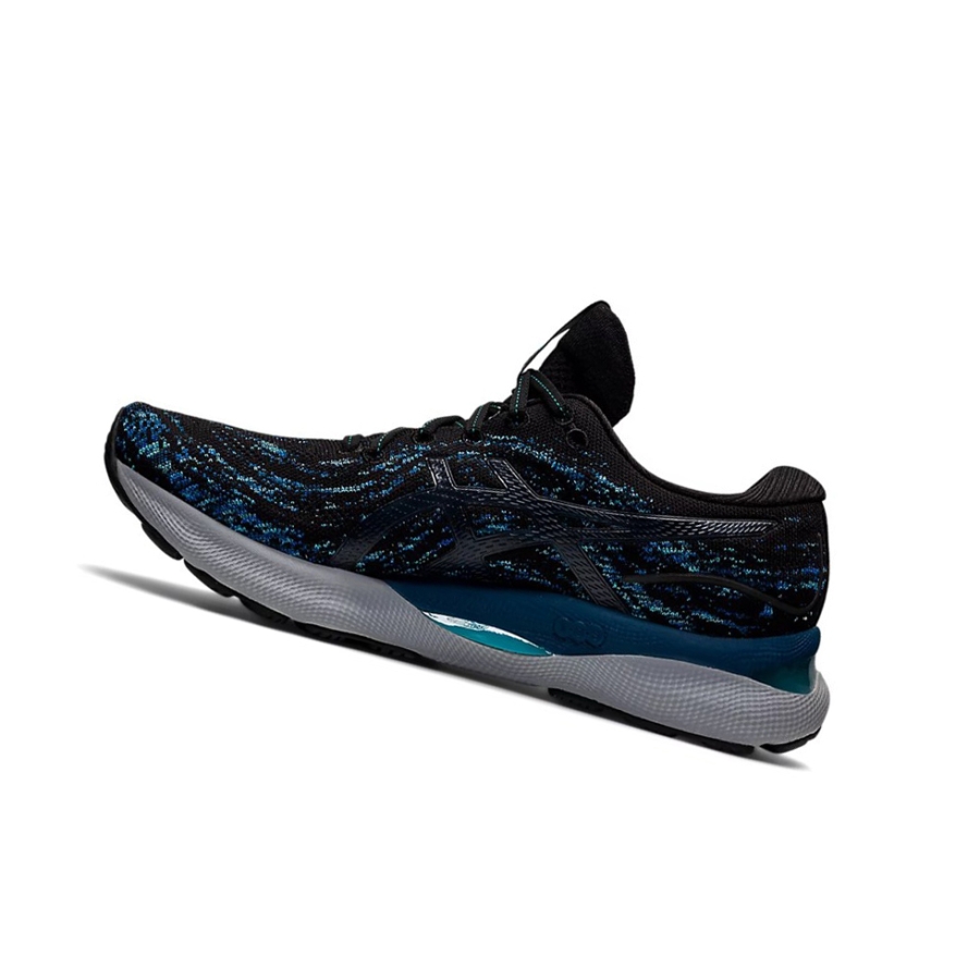 Black / Mako Blue Men's Asics GEL-NIMBUS 24 MK Running Shoes | US79426LY - Asics Outlet Sale