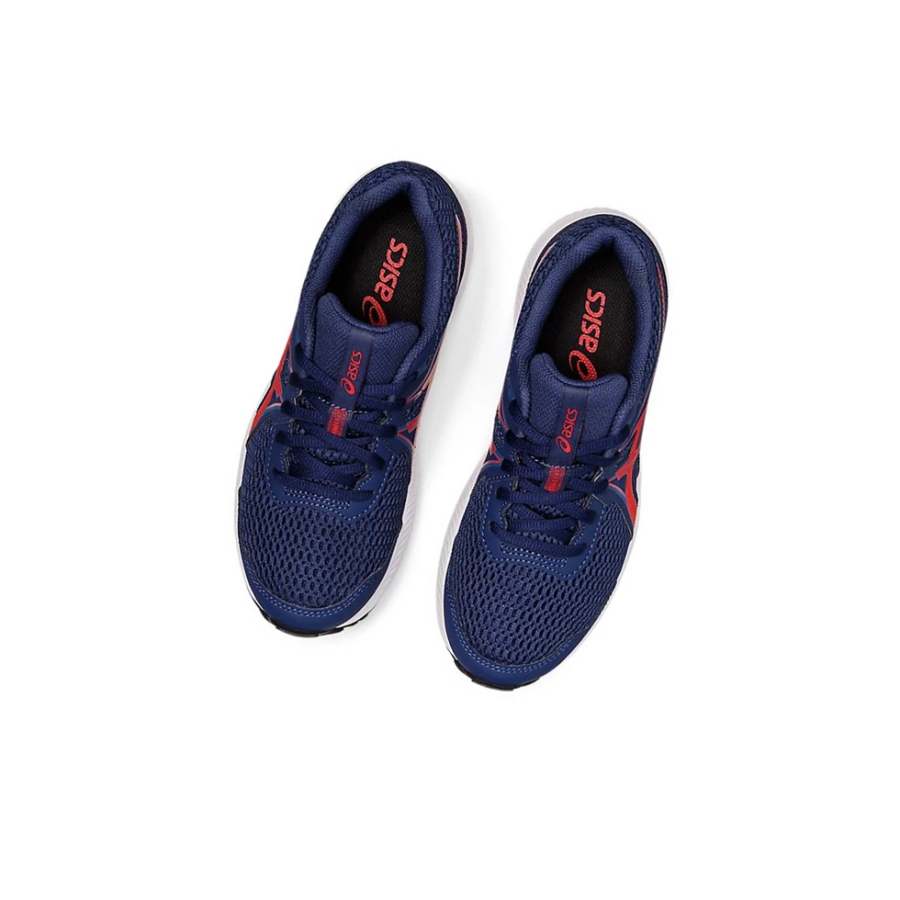 Deep Ocean / Classic Red Kids' Asics CONTEND 7 GS Running Shoes | US87293GQ - Asics Outlet Sale