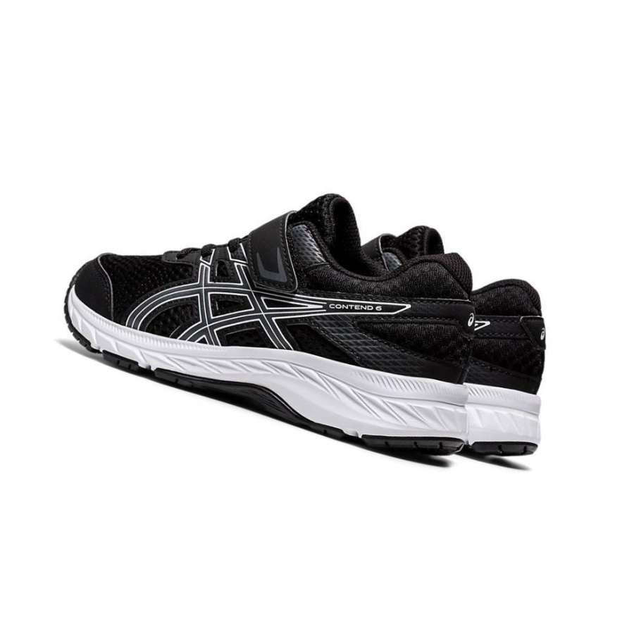 Black Kids' Asics GEL-CONTEND 6 PS Running Shoes | US03986YZ - Asics Outlet Sale