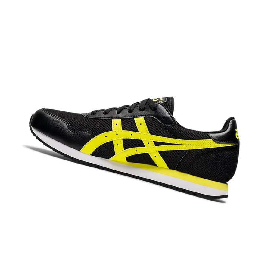 Black / Sour Yuzu Men's Asics TIGER RUNNER Sneakers | US62079KQ - Asics Outlet Sale