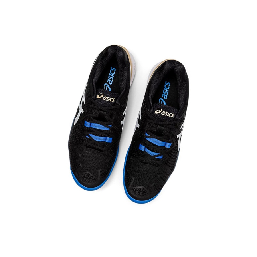 Black / White Men's Asics GEL-RESOLUTION 8 Tennis Shoes | US56403BM - Asics Outlet Sale