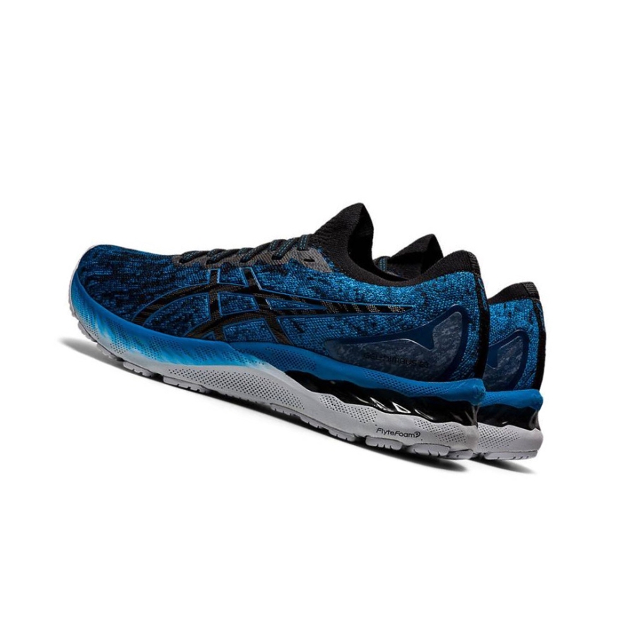 Blue Men's Asics GEL-NIMBUS 23 Knit Running Shoes | US58104KI - Asics Outlet Sale