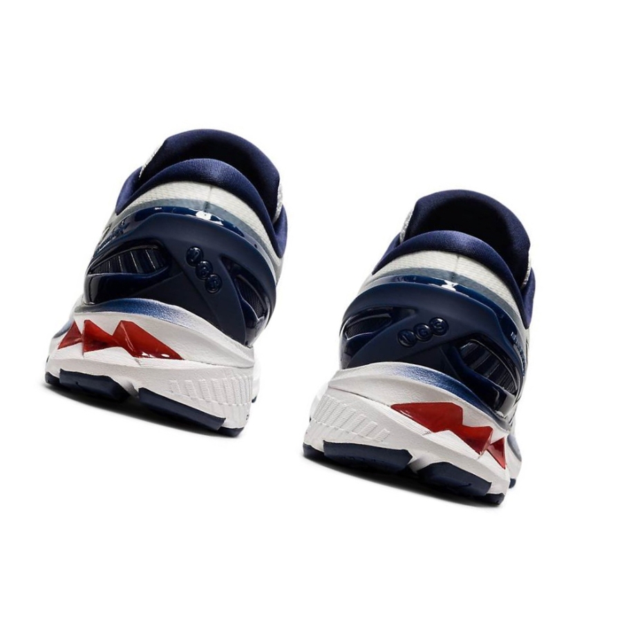 White Men's Asics GEL-KAYANO 27 Running Shoes | US70923YU - Asics Outlet Sale