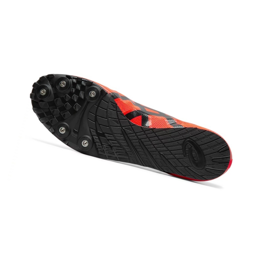 Sunrise Red / Black Men's Asics HYPER LD 6 Track Shoes | US51097RC - Asics Outlet Sale