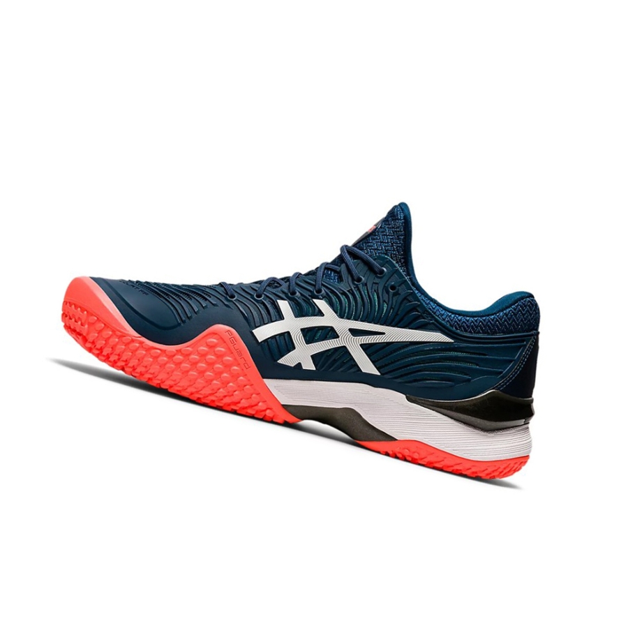 Blue / White Men's Asics COURT FF 2 OC Tennis Shoes | US40163EF - Asics Outlet Sale