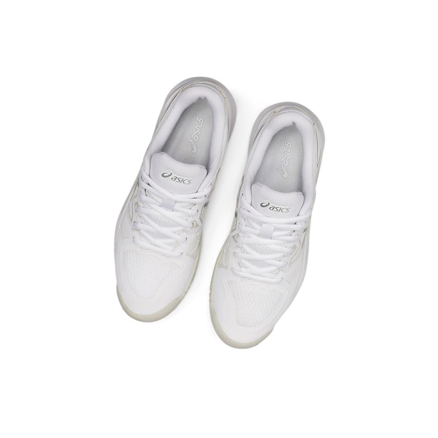 White / Pure Silver Women's Asics GEL-CHALLENGER 13 Tennis Shoes | US17256ZE - Asics Outlet Sale
