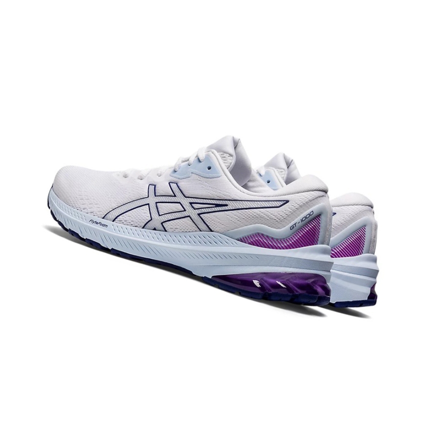 White / Dive Blue Women's Asics GT-1000 11 Running Shoes | US35076KB - Asics Outlet Sale