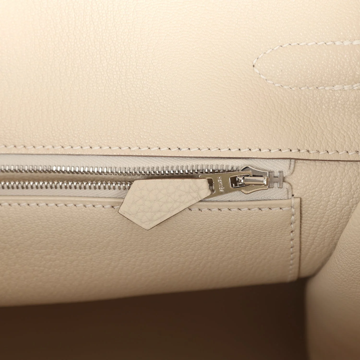 Replicate Hermes Birkin 35 Craie Togo Palladium Hardware(1:1 replica)
