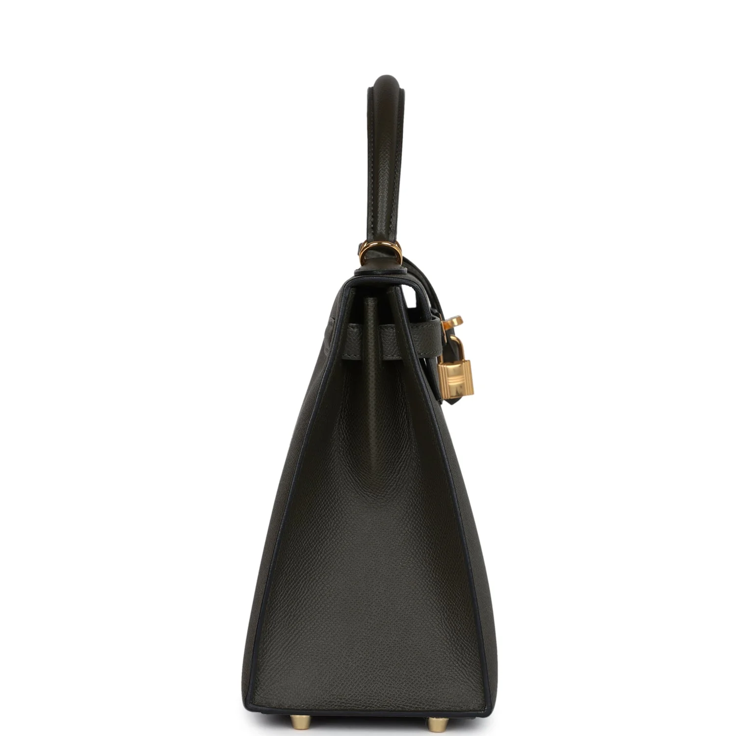Replicate Hermes Kelly Sellier 28 Vert De Gris Epsom Gold Hardware(1:1 replica)