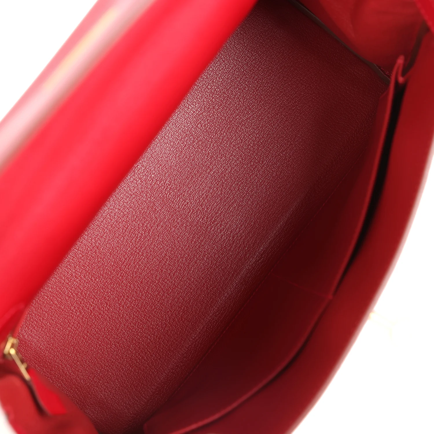 Replicate Hermes Kelly Retourne 32 Rouge Vif Tadelakt Gold Hardware(1:1 replica)