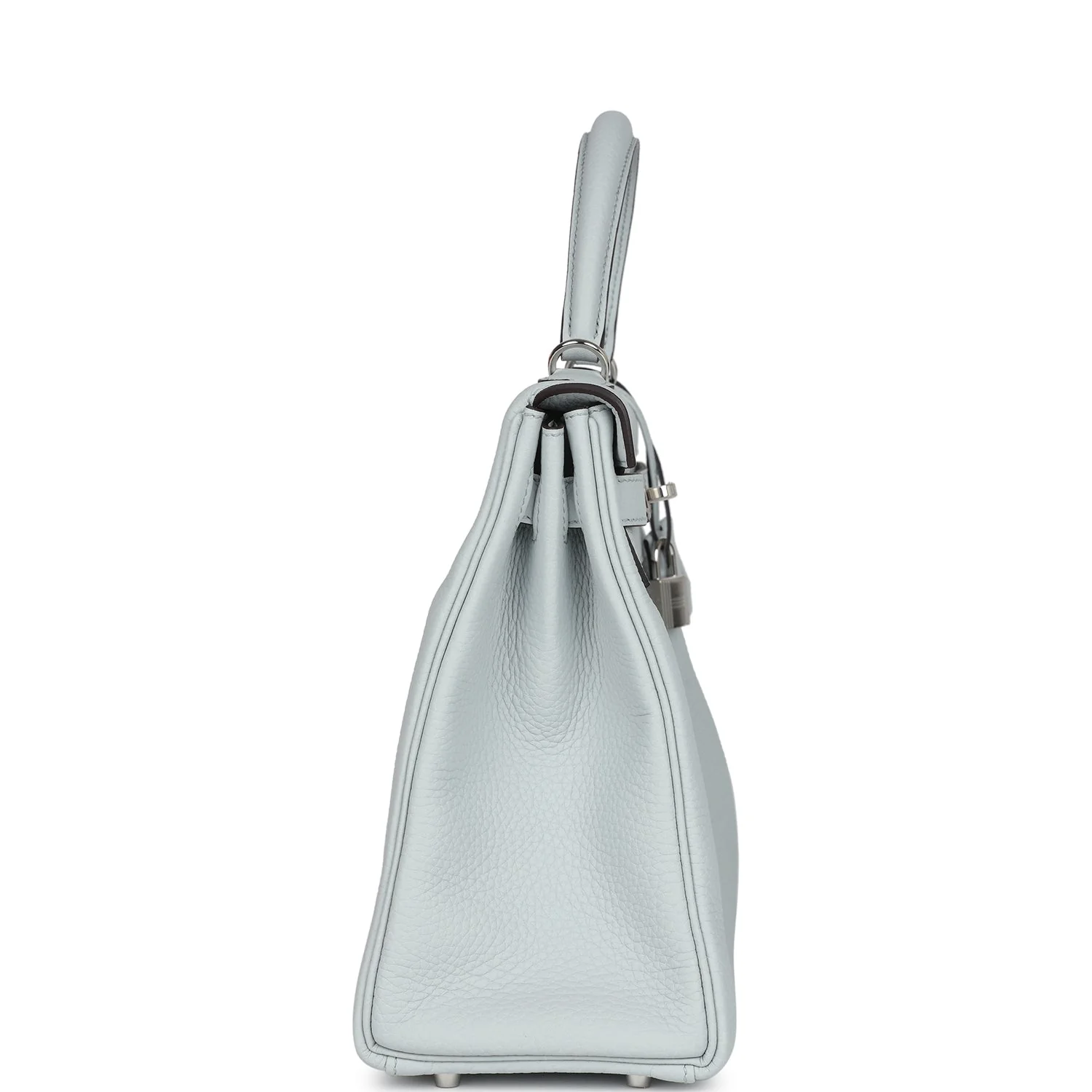 Replicate Hermes Kelly Retourne 32 Bleu Pale Clemence Palladium Hardware(1:1 replica)