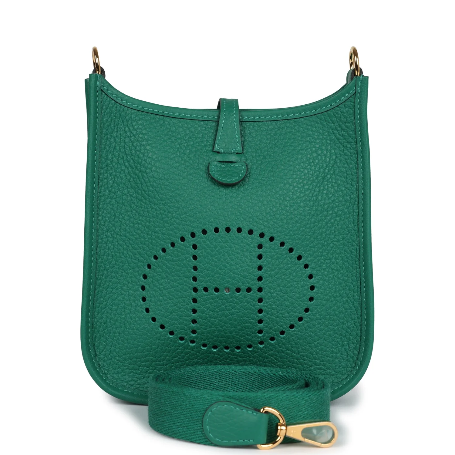 Replicate Hermes Evelyne TPM Vert Vertigo Clemence Gold Hardware(1:1 replica)