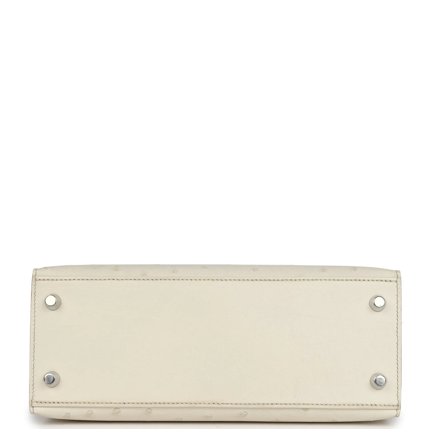 Replicate Hermes Kelly Sellier 25 Beton Ostrich Palladium Hardware(1:1 replica)