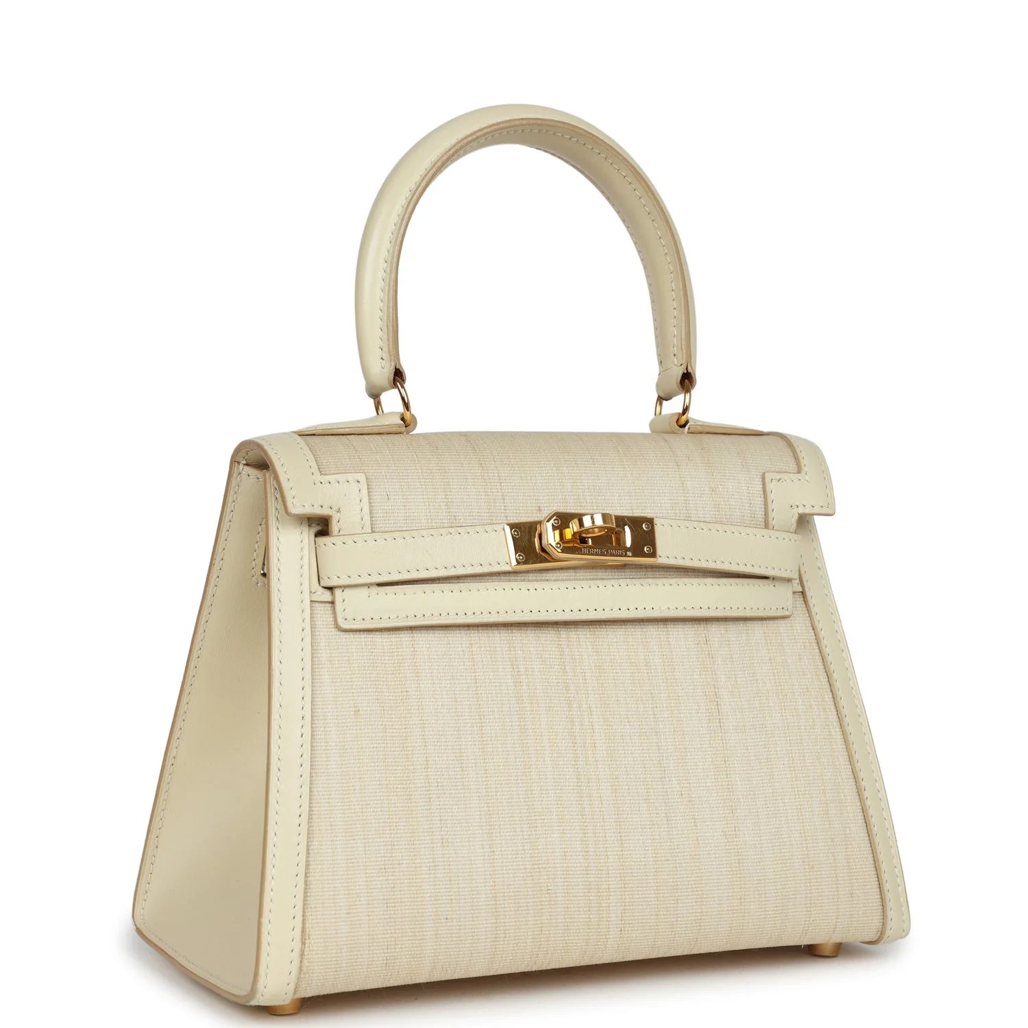 Replicate Vintage Hermes Kelly Sellier 20 Parchemin Crinoline and Box Gold Hardware(1:1 replica)