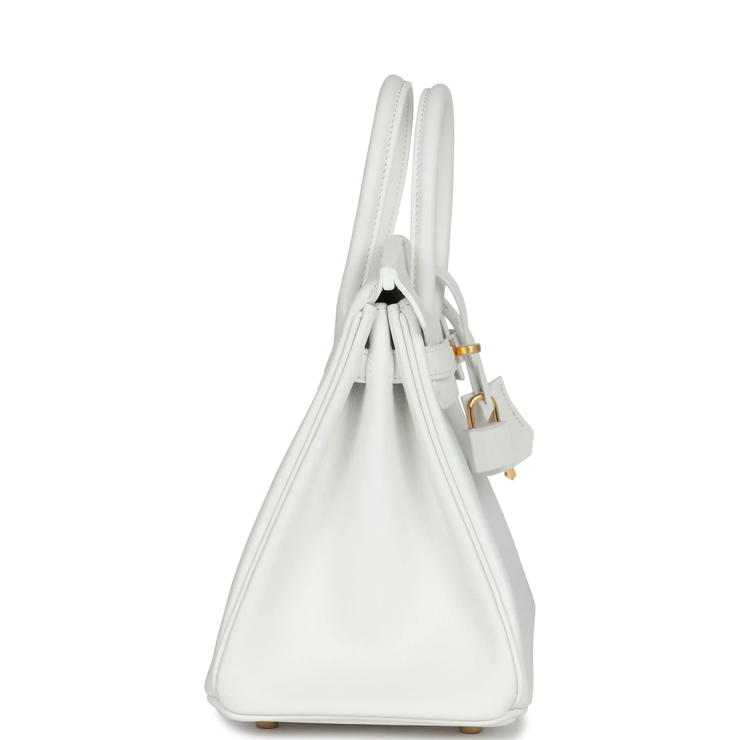 Replicate Hermes Birkin 25 New White Swift Gold Hardware(1:1 replica)