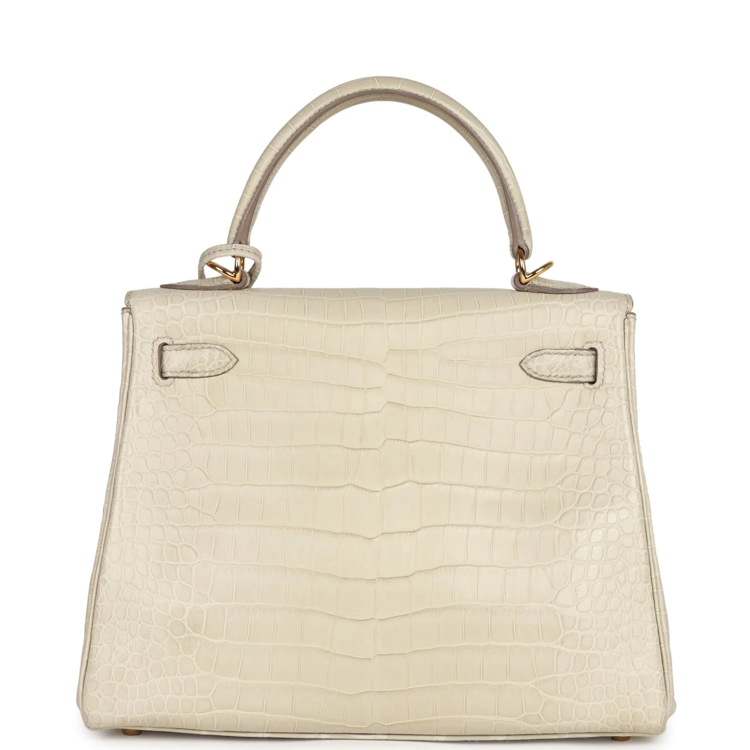 Replicate Hermes Kelly Retourne 25 Beton Matte Alligator Gold Hardware(1:1 replica)