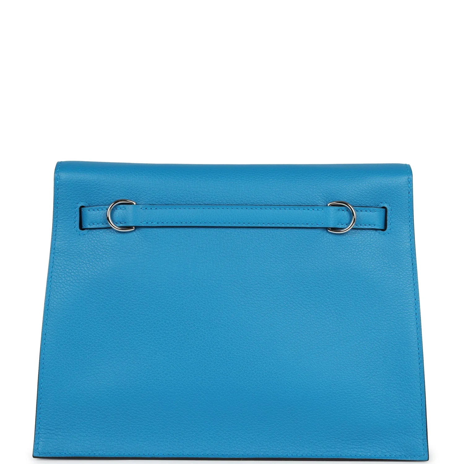 Replicate Hermes Kelly Danse Bleu Zanzibar Evercolor Palladium Hardware(1:1 replica)