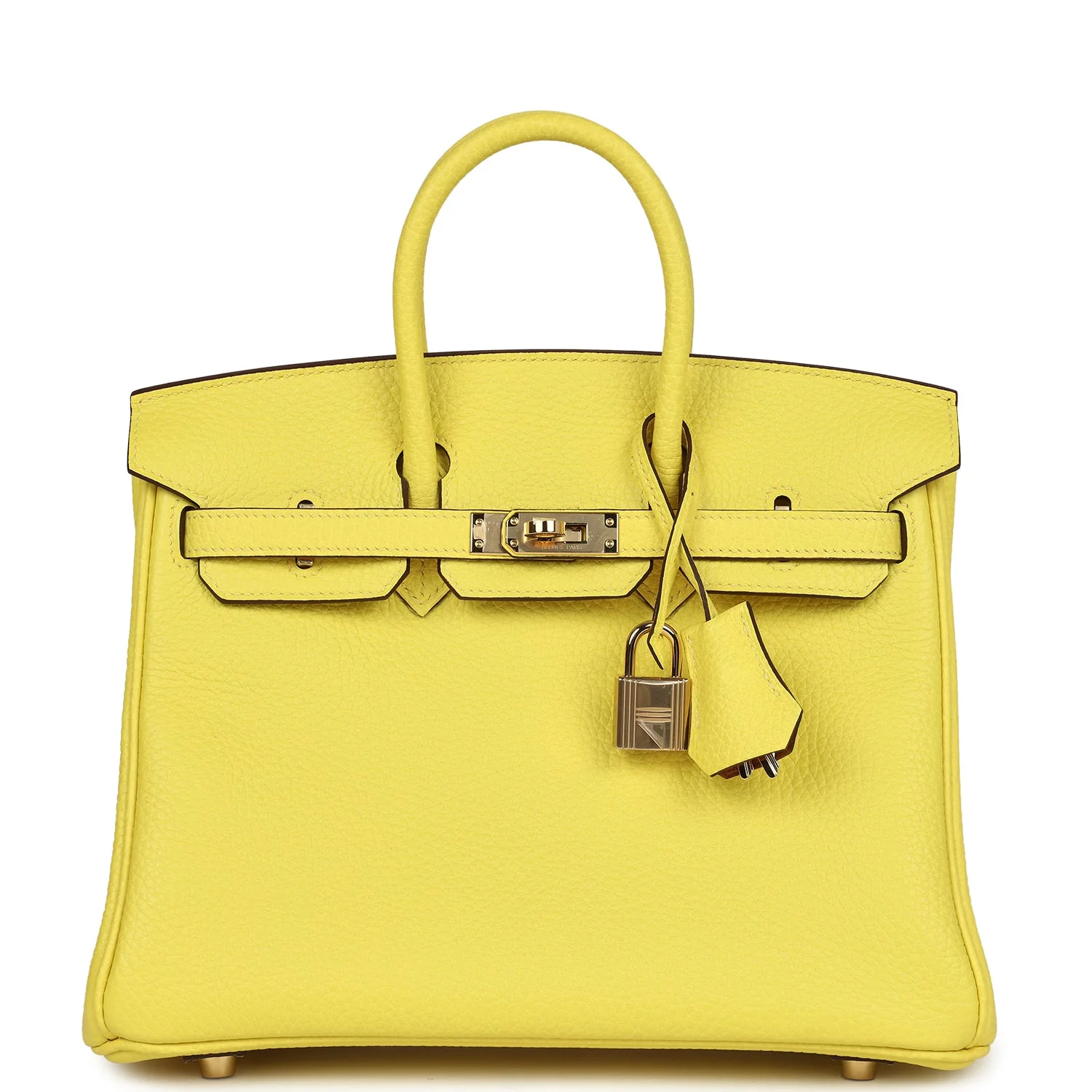 Replicate Hermes Special Order (HSS) Birkin 25 Lime Verso Clemence Rose Gold Hardware(1:1 replica)