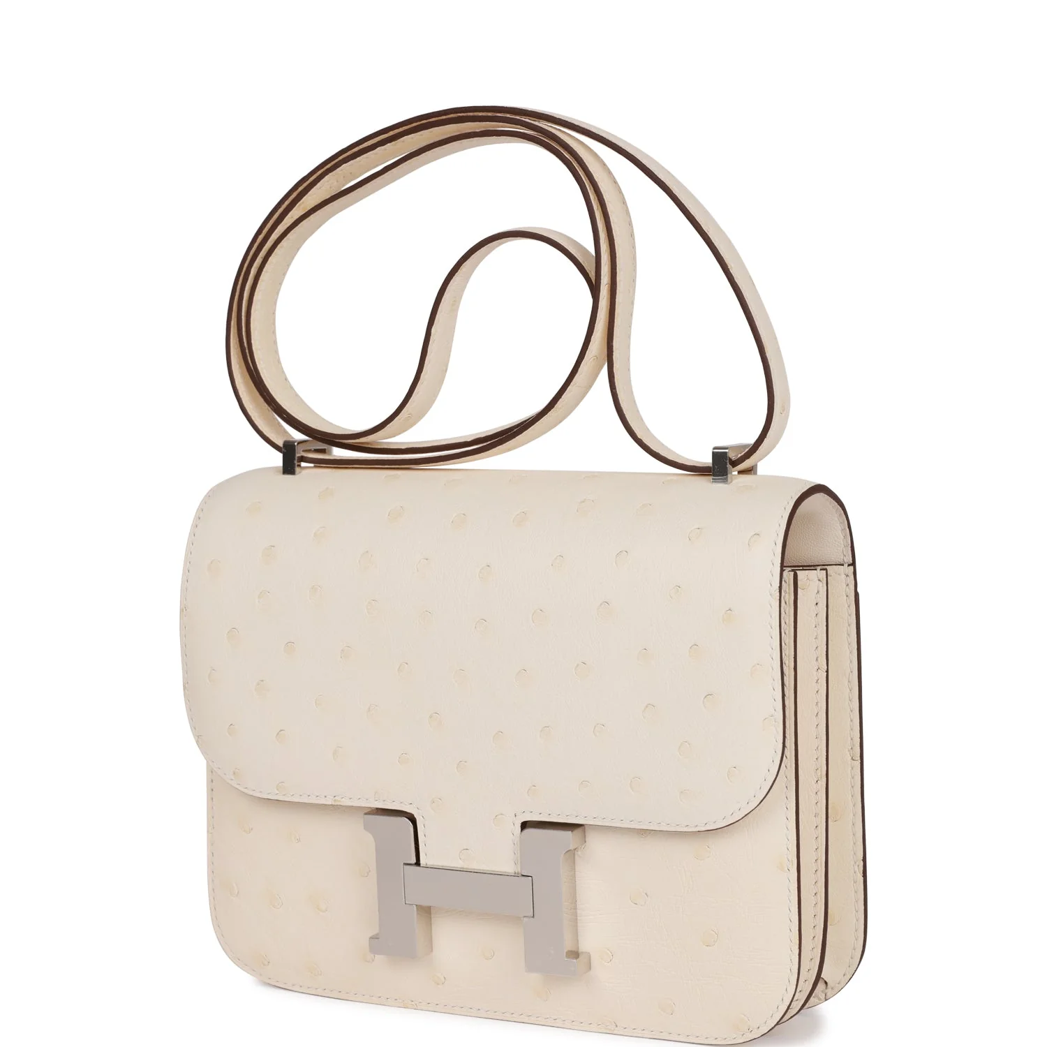 Replicate Hermes Constance 18 Nata Ostrich Palladium Hardware(1:1 replica)