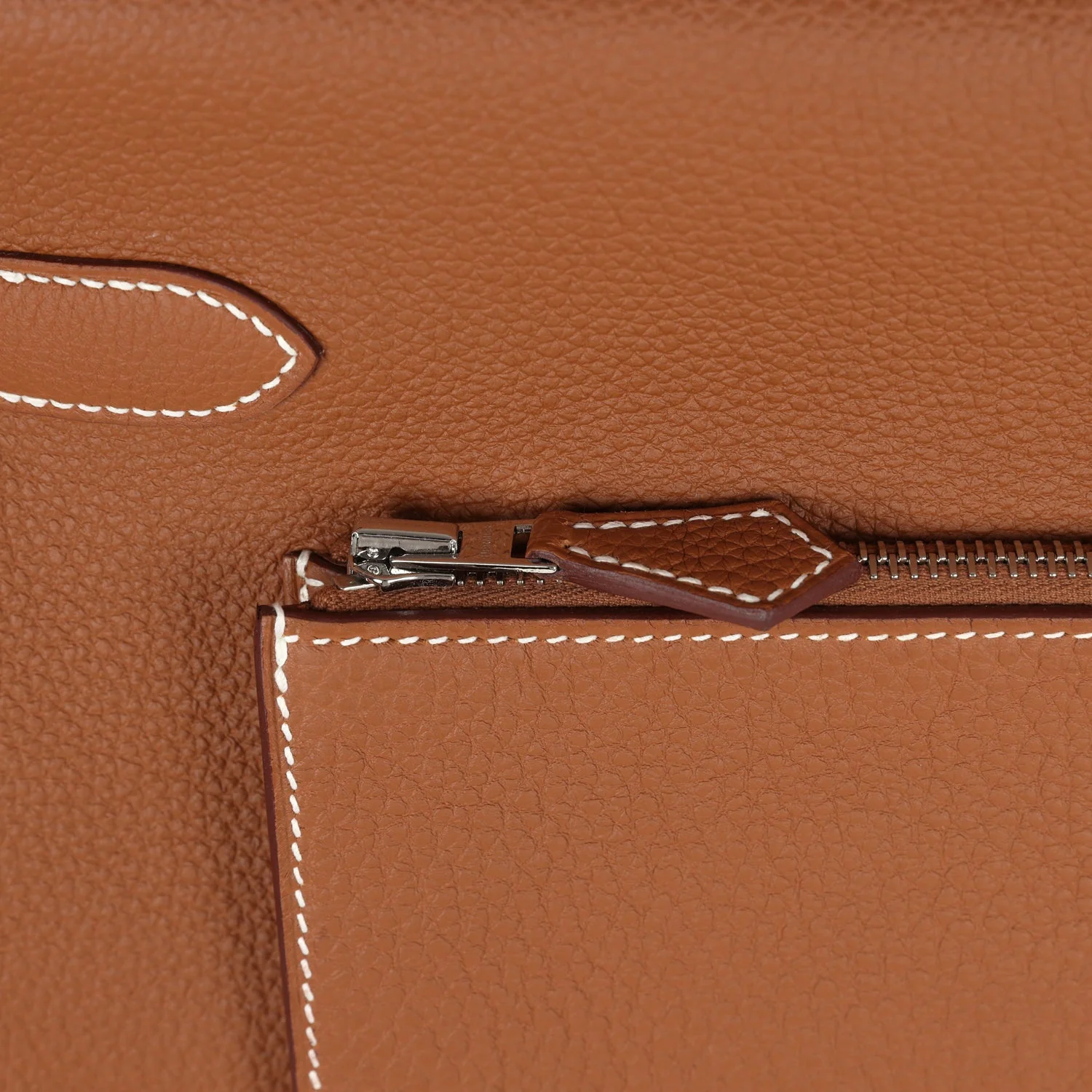 Replicate Hermes Kelly 42 Maxi Gold Togo Palladium Hardware(1:1 replica)