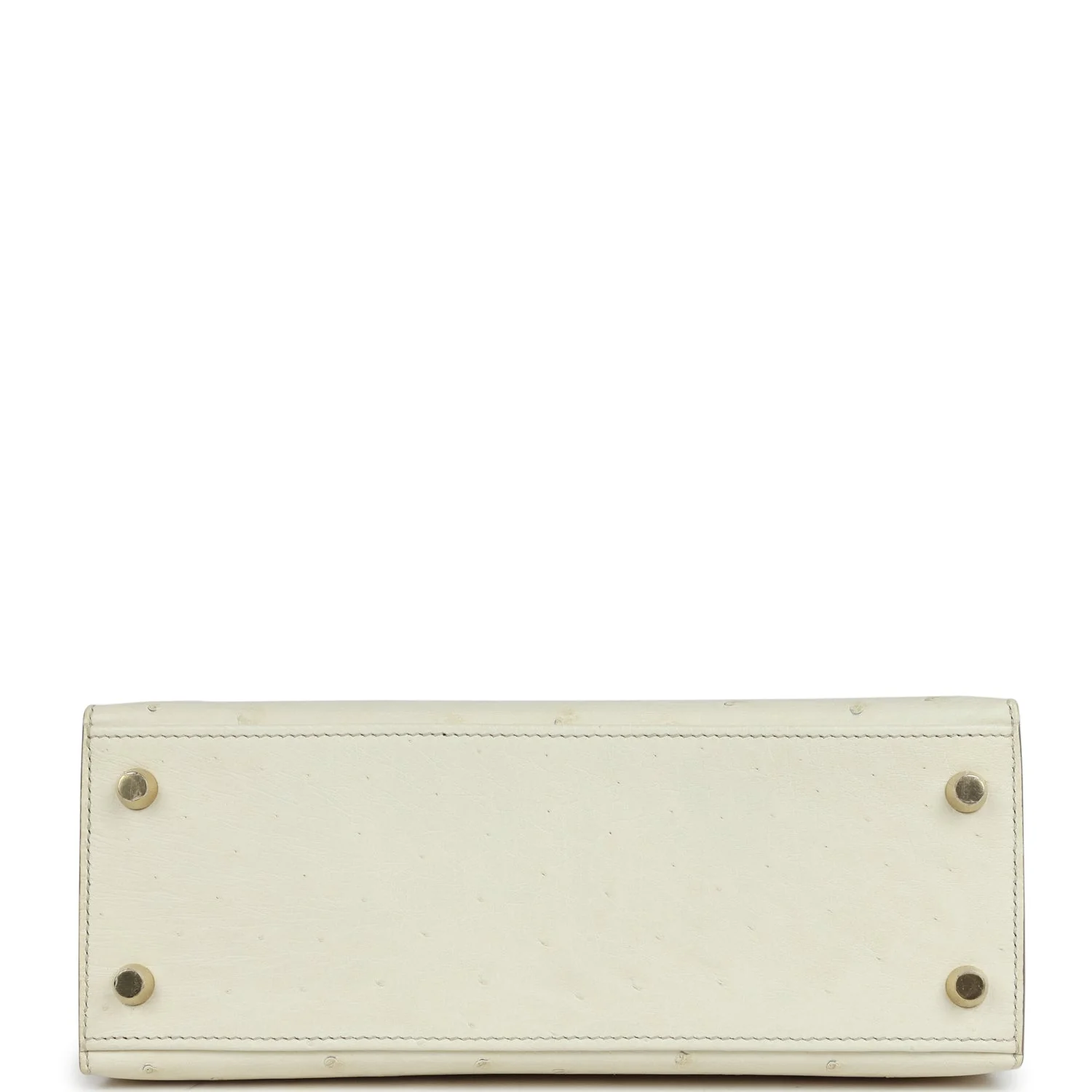 Replicate Hermes Special Order (HSS) Kelly Sellier 25 Nata Verso Ostrich Permabrass Hardware(1:1 replica)