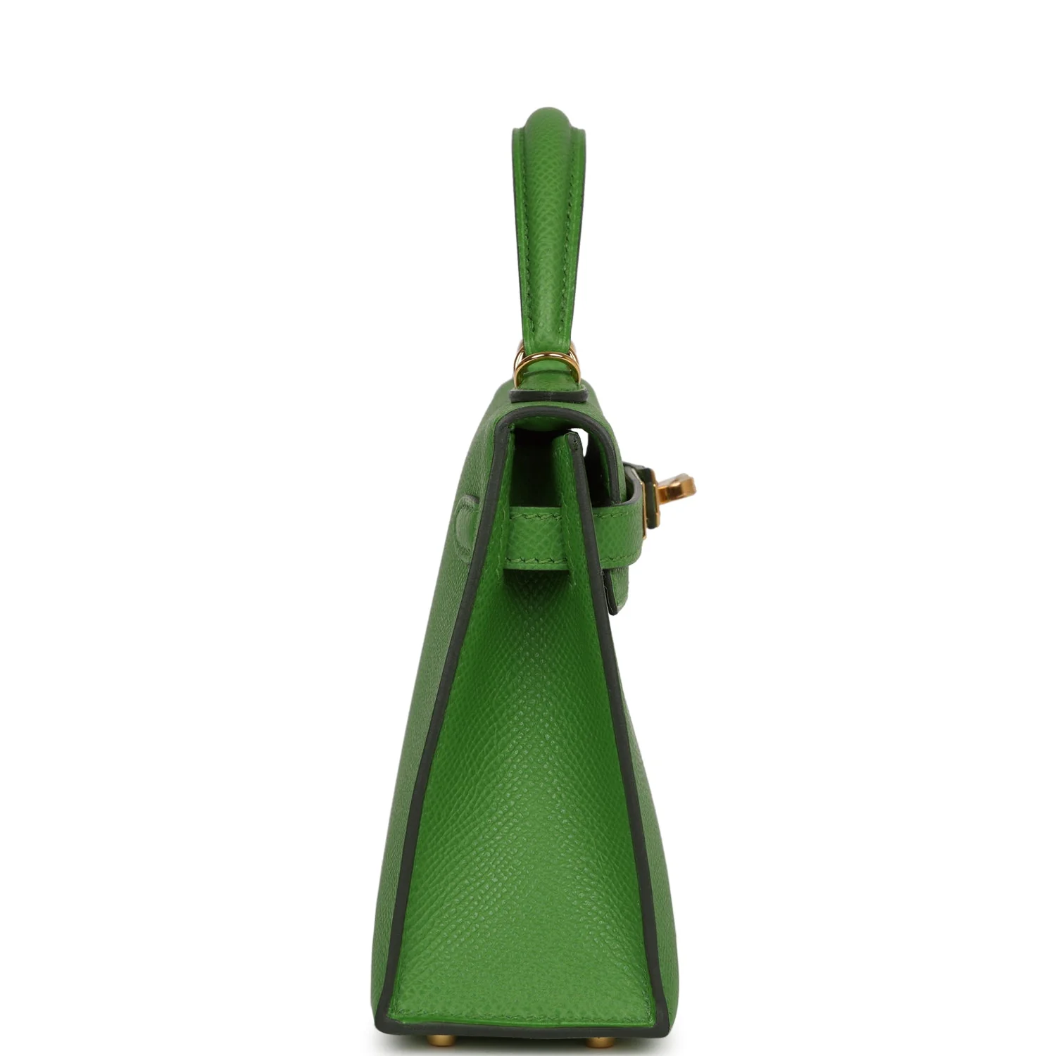 Replicate Hermes Kelly Sellier 20 Vert Yucca Epsom Gold Hardware(1:1 replica)