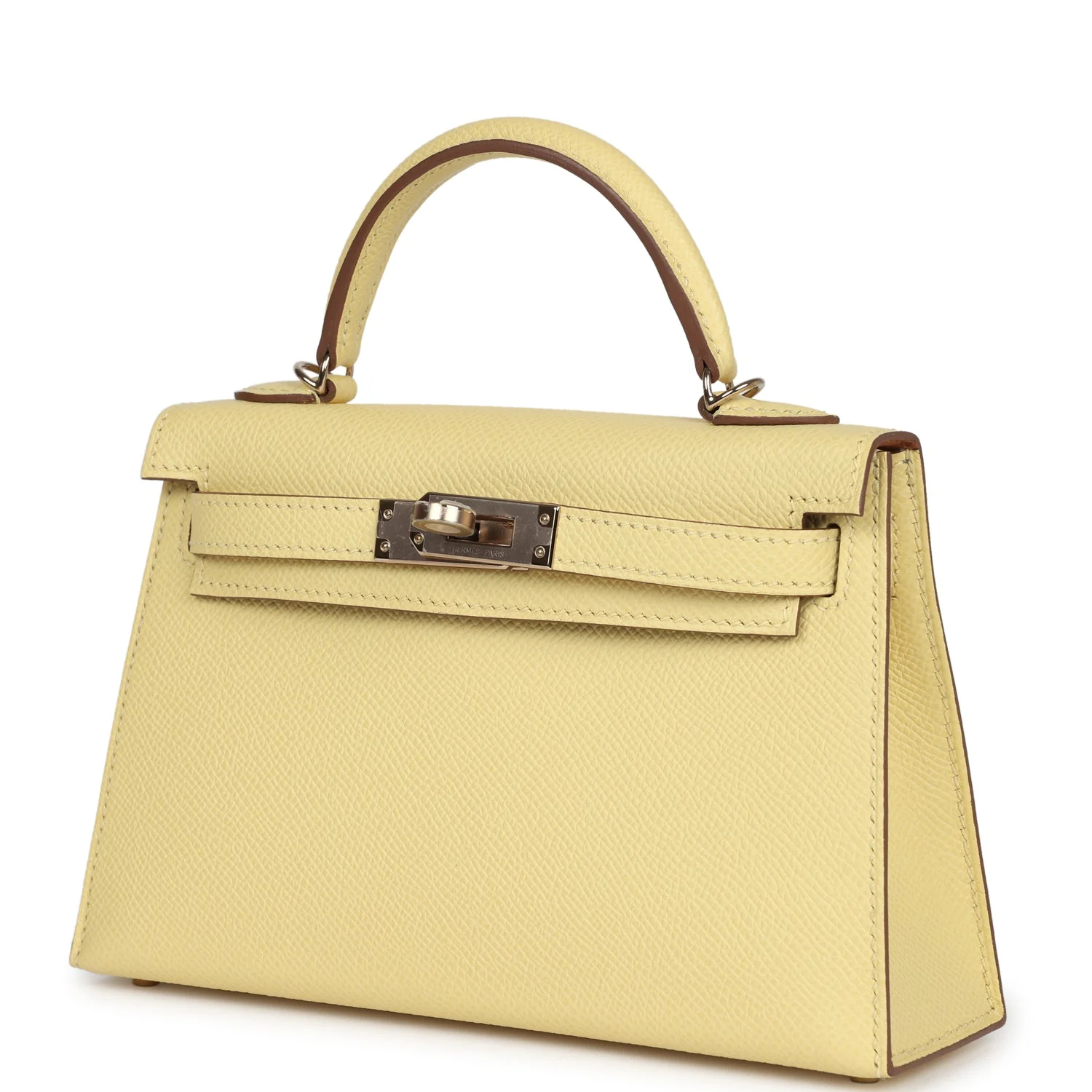 Replicate Hermes Special Order (HSS) Kelly Sellier 20 Jaune Poussin Verso Epsom Permabrass Hardware(1:1 replica)