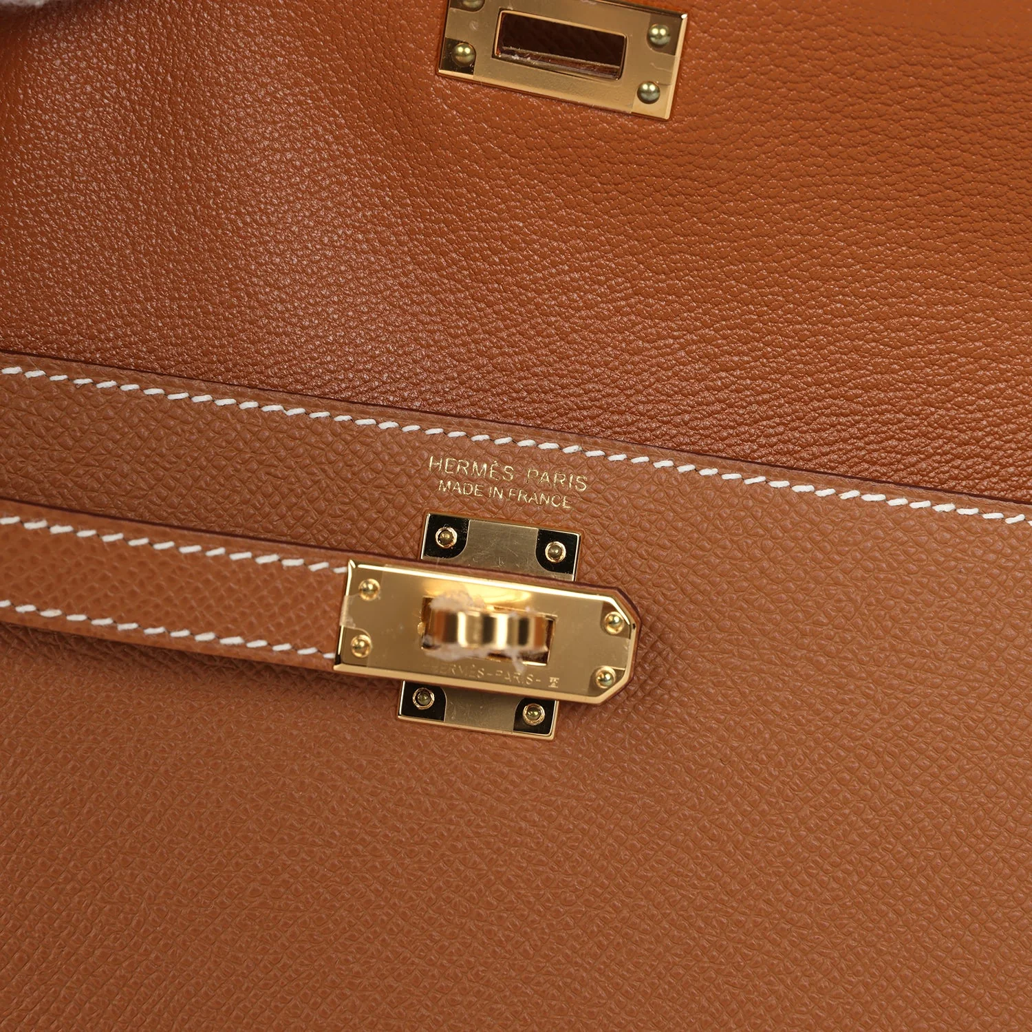 Replicate Hermes Kelly Sellier en Desordre 20 Gold Epsom Gold Hardware(1:1 replica)