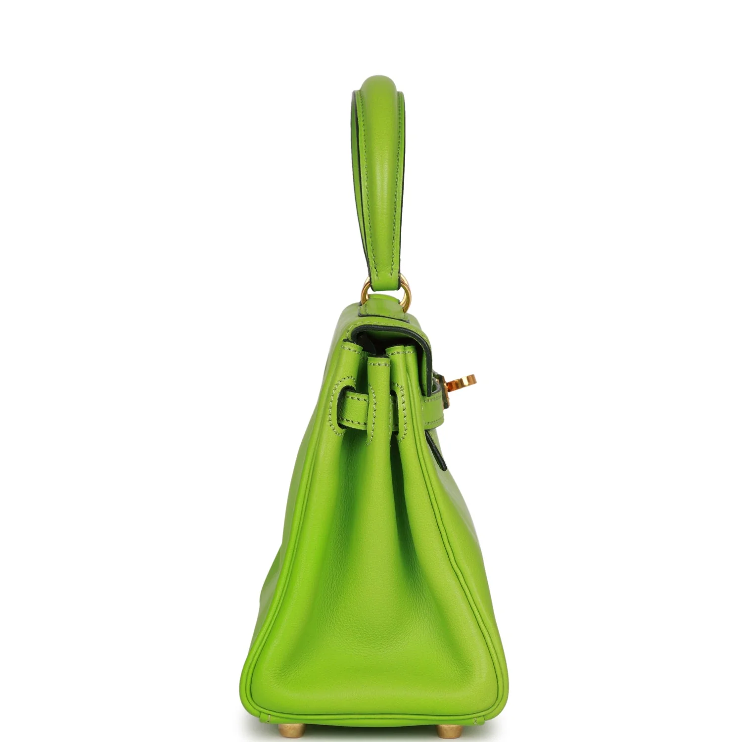 Replicate Vintage Hermes Kelly Retourne 20 Vert Cru Gulliver Gold Hardware(1:1 replica)