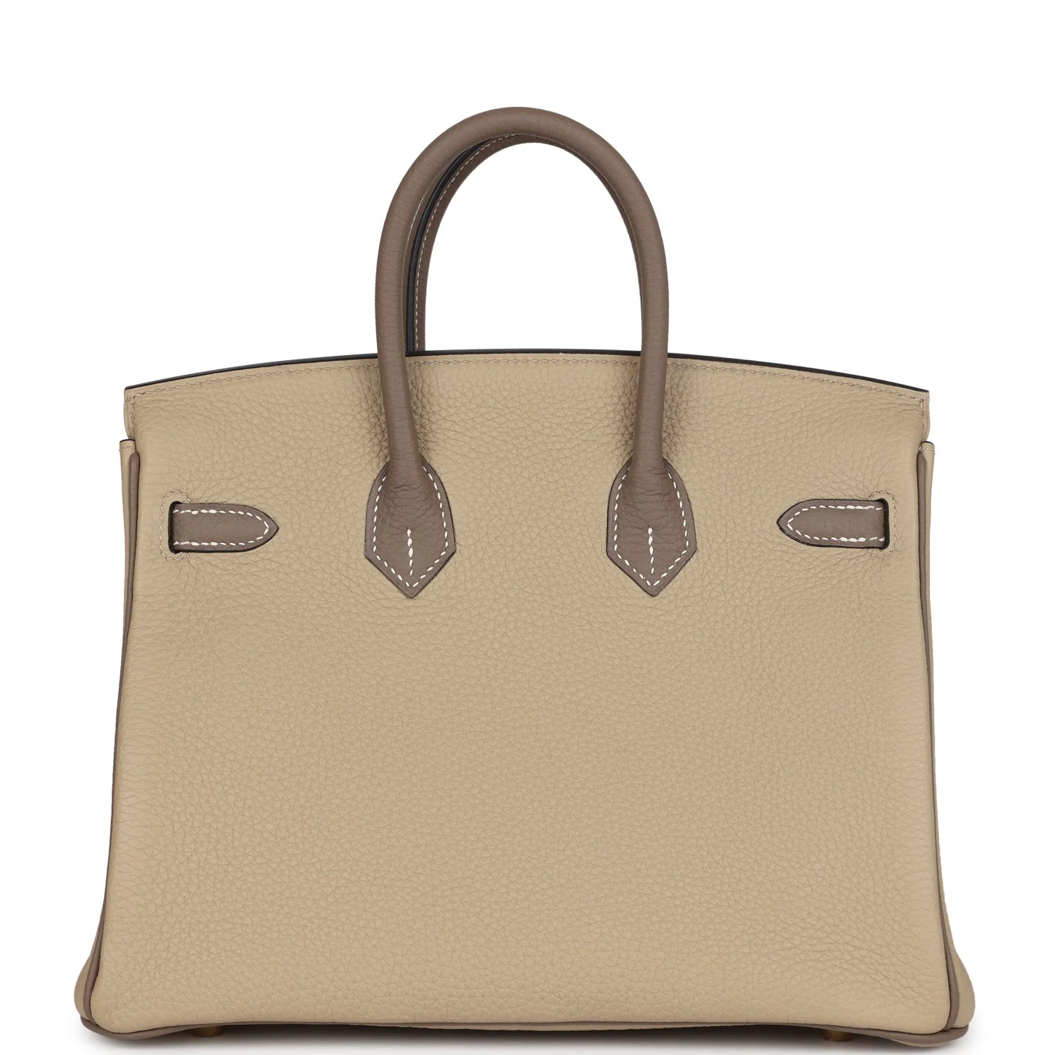 Replicate Hermes Special Order (HSS) Birkin 25 Etoupe and Trench Togo Brushed Gold Hardware(1:1 replica)
