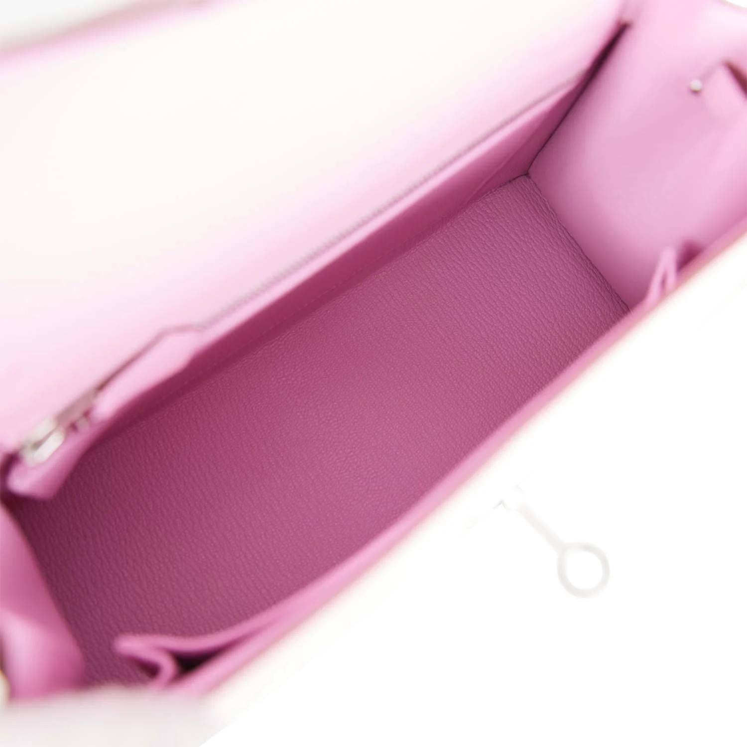 Replicate Hermes Kelly Sellier 25 Mauve Sylvestre Epsom Palladium Hardware(1:1 replica)