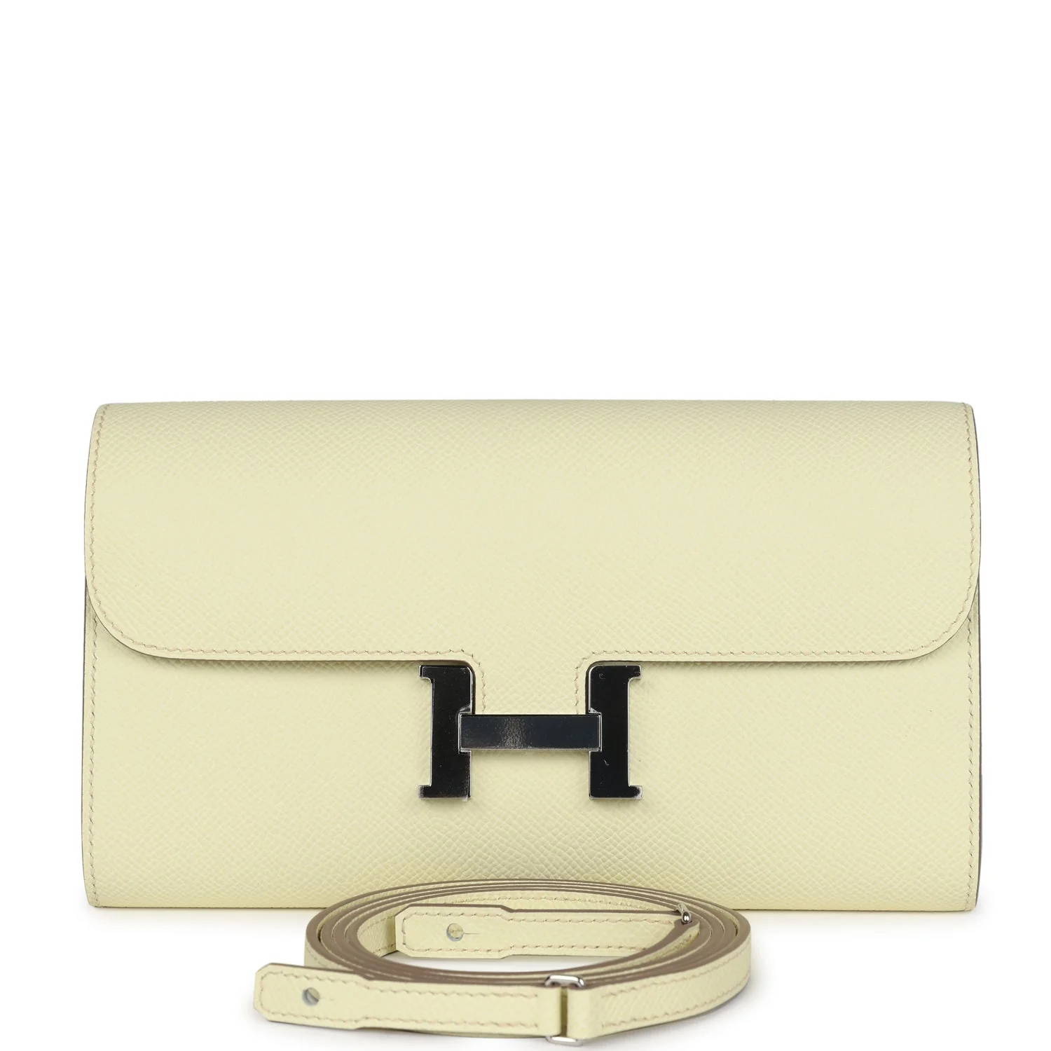 Replicate Hermes Constance Wallet To Go Jaune Milton Epsom Palladium Hardware(1:1 replica)