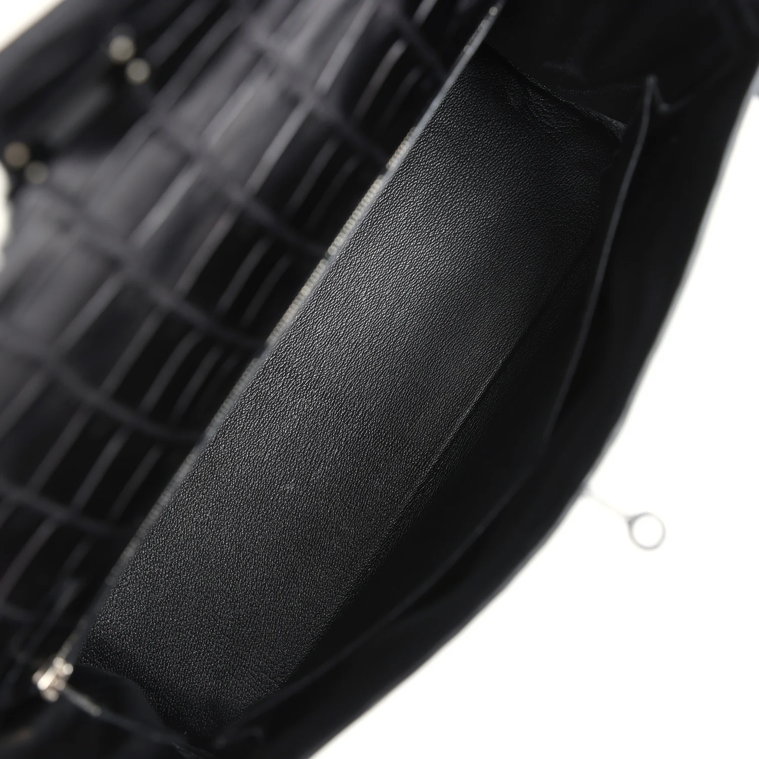Replicate Hermes Kelly Retourne 32 SO Black Matte Niloticus Crocodile Black Hardware(1:1 replica)