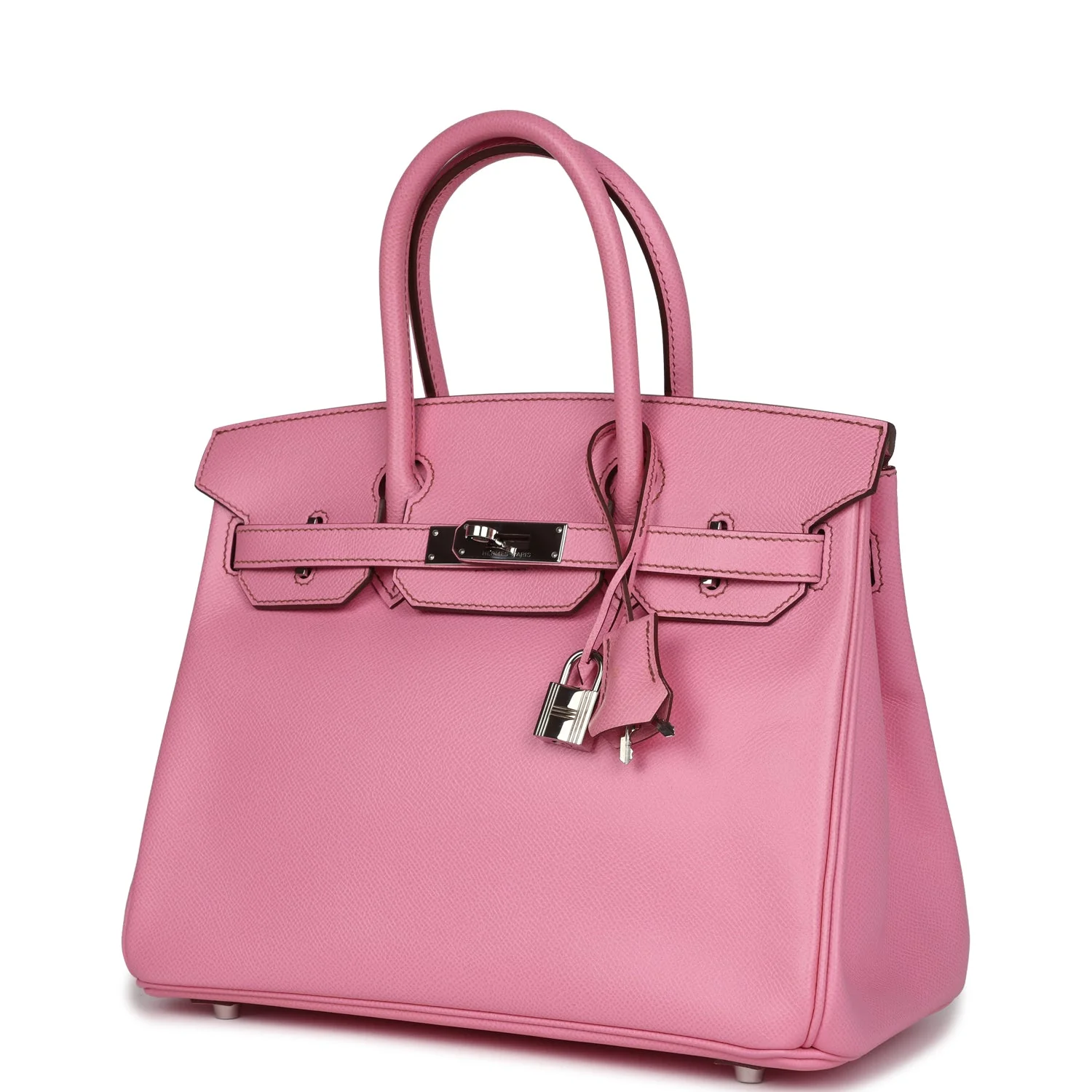 Replicate Hermes Birkin 30 Bubblegum Epsom Palladium Hardware(1:1 replica)