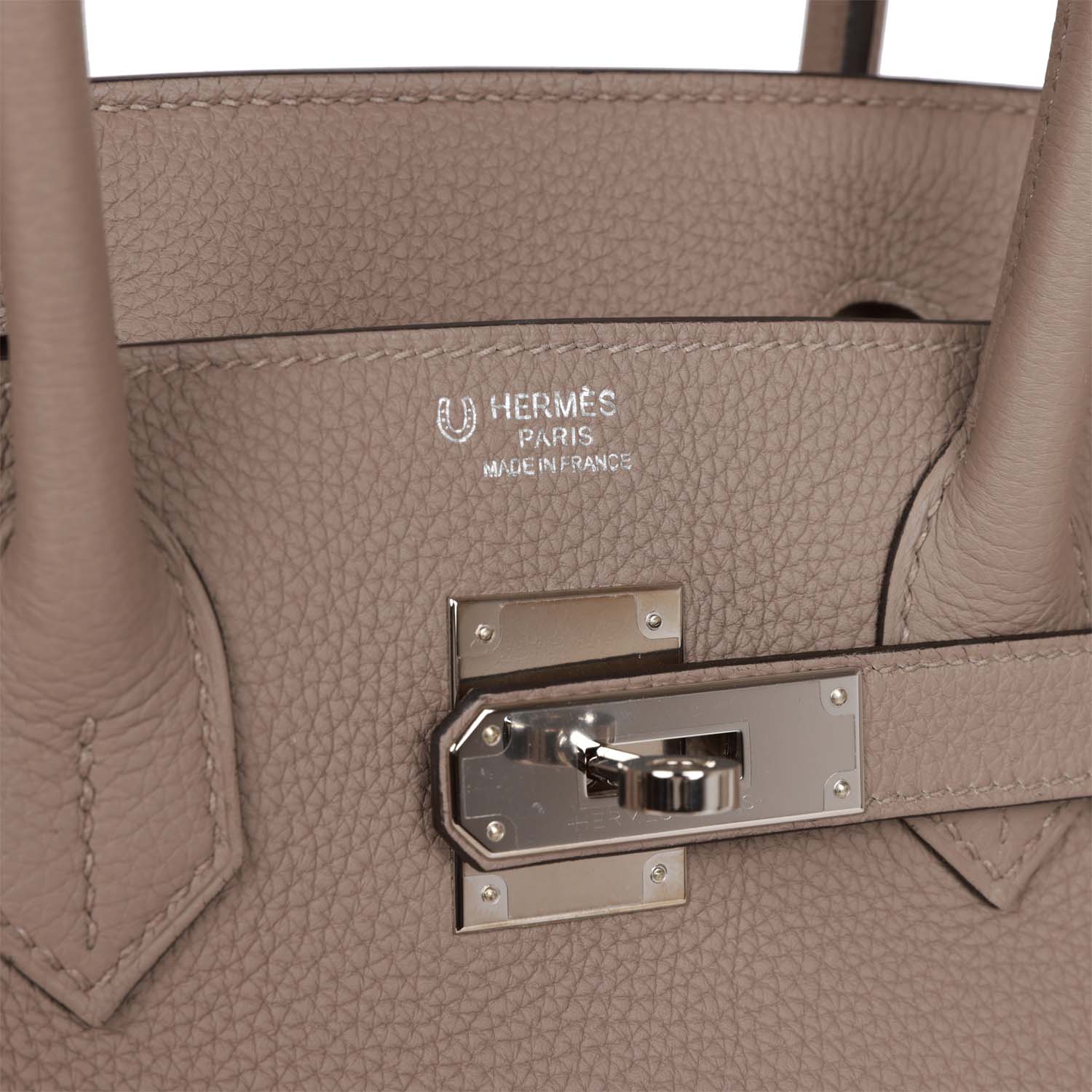 Replicate Hermes Special Order (HSS) Birkin 30 Gris Tourterelle and Craie Togo Palladium Hardware(1:1 replica)