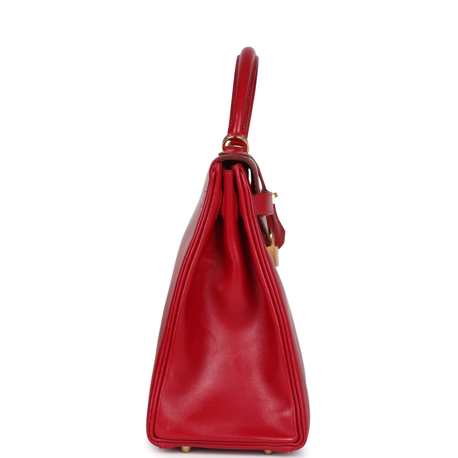 Replicate Hermes Kelly Retourne 32 Rouge Vif Tadelakt Gold Hardware(1:1 replica)