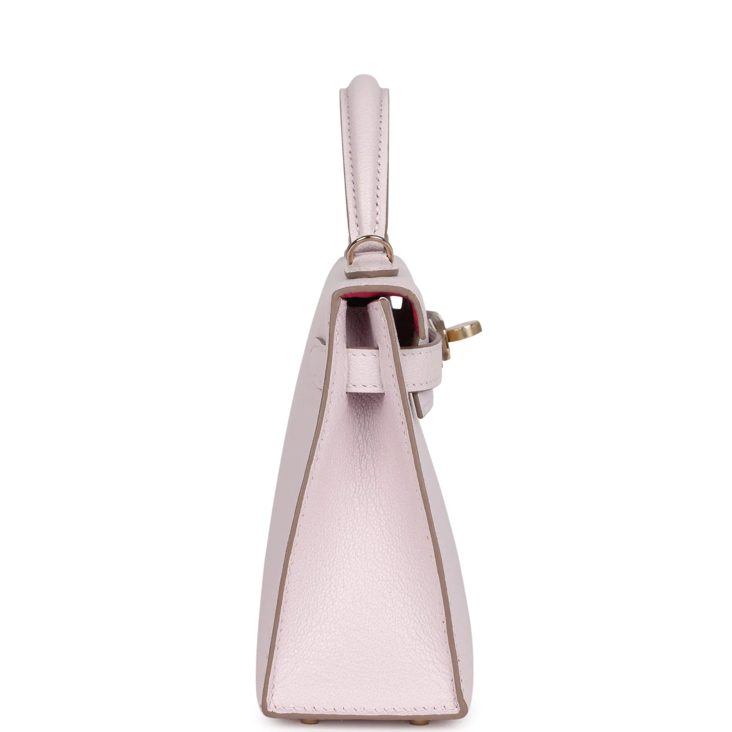 Replicate Hermes Special Order (HSS) Kelly Sellier 20 Mauve Pale Verso Chevre Mysore Permabrass Hardware(1:1 replica)