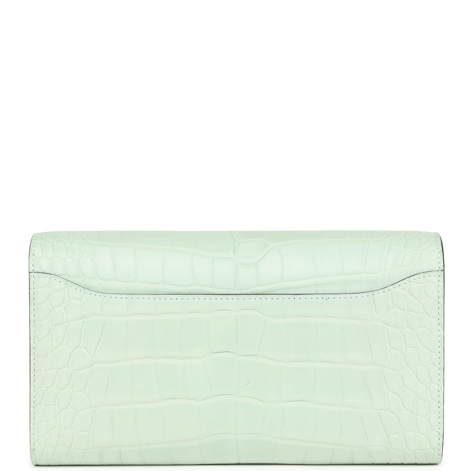 Replicate Hermes Constance Wallet To Go Vert D'eau Matte Alligator Palladium Hardware(1:1 replica)