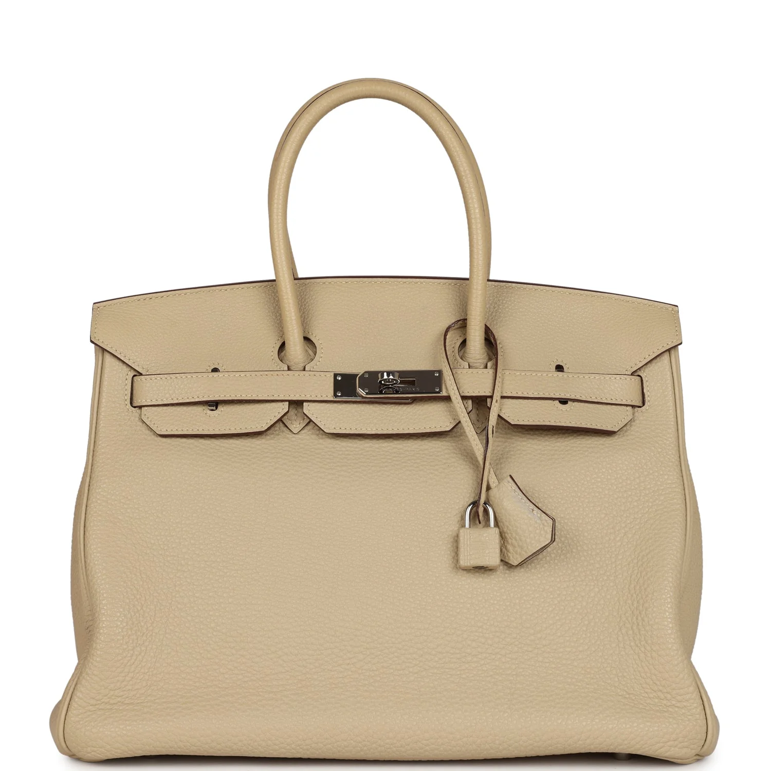 Replicate Hermes Birkin 35 Parchemin Togo Palladium Hardware(1:1 replica)
