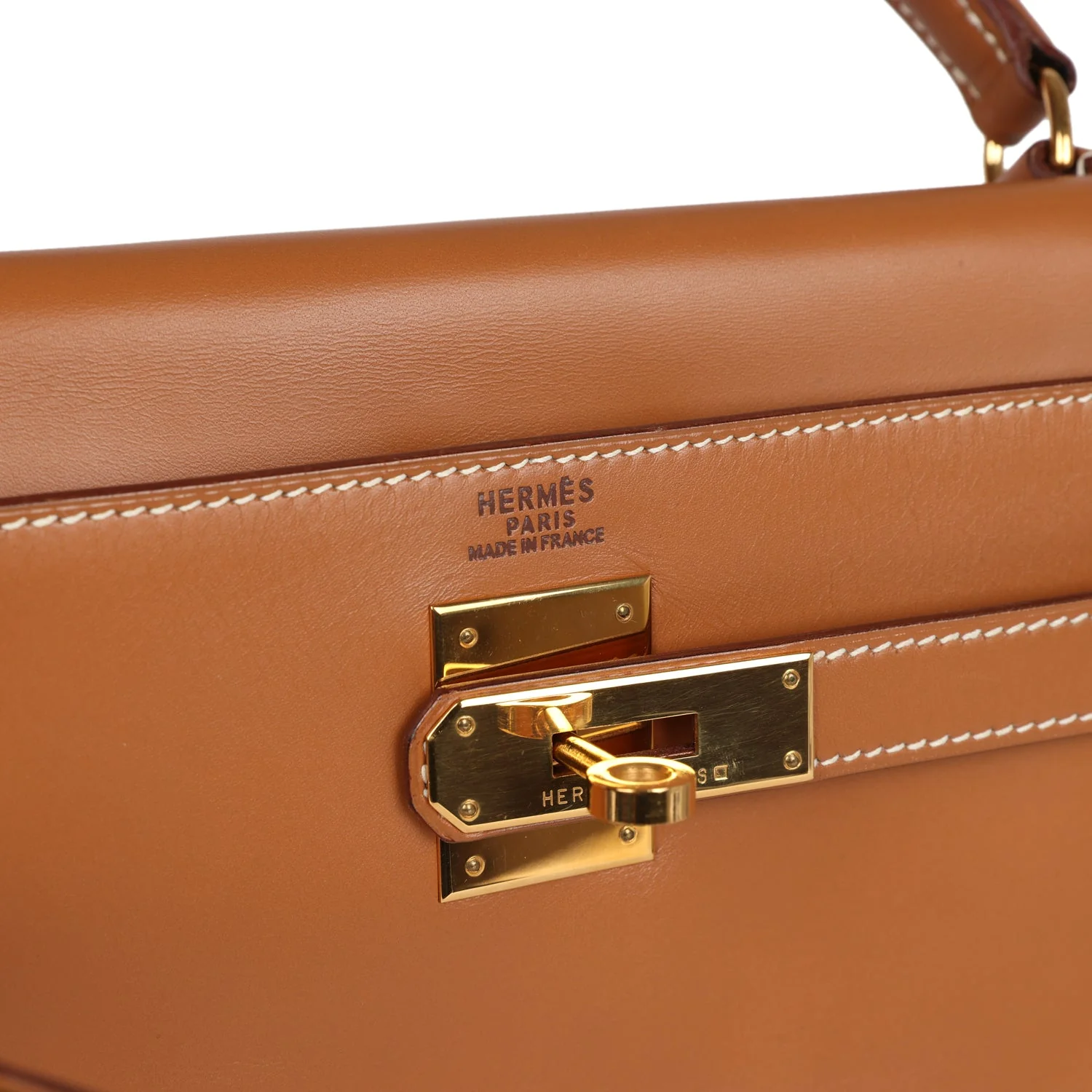 Replicate Vintage Hermes Kelly Retourne 32 Naturel Sable Chamonix Gold Hardware(1:1 replica)
