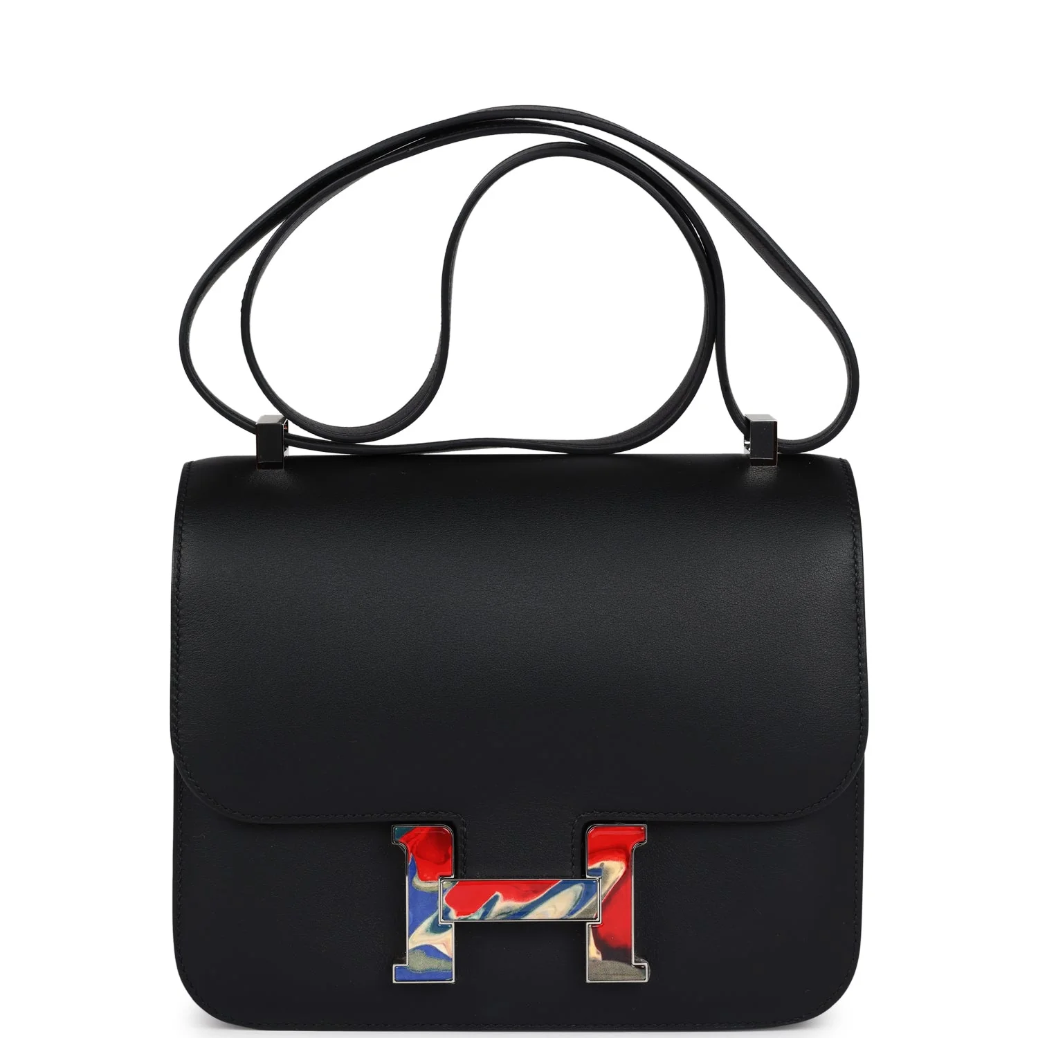 Replicate Hermes Constance 24 Black Swift Marbled Palladium Hardware(1:1 replica)
