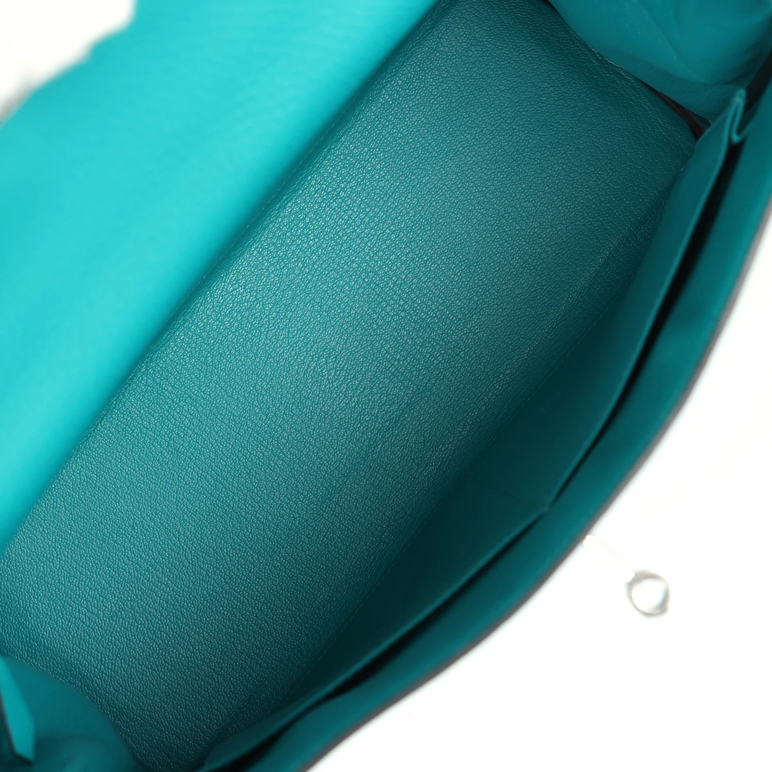 Replicate Hermes Kelly Retourne 32 Bleu Paon Clemence Palladium Hardware(1:1 replica)