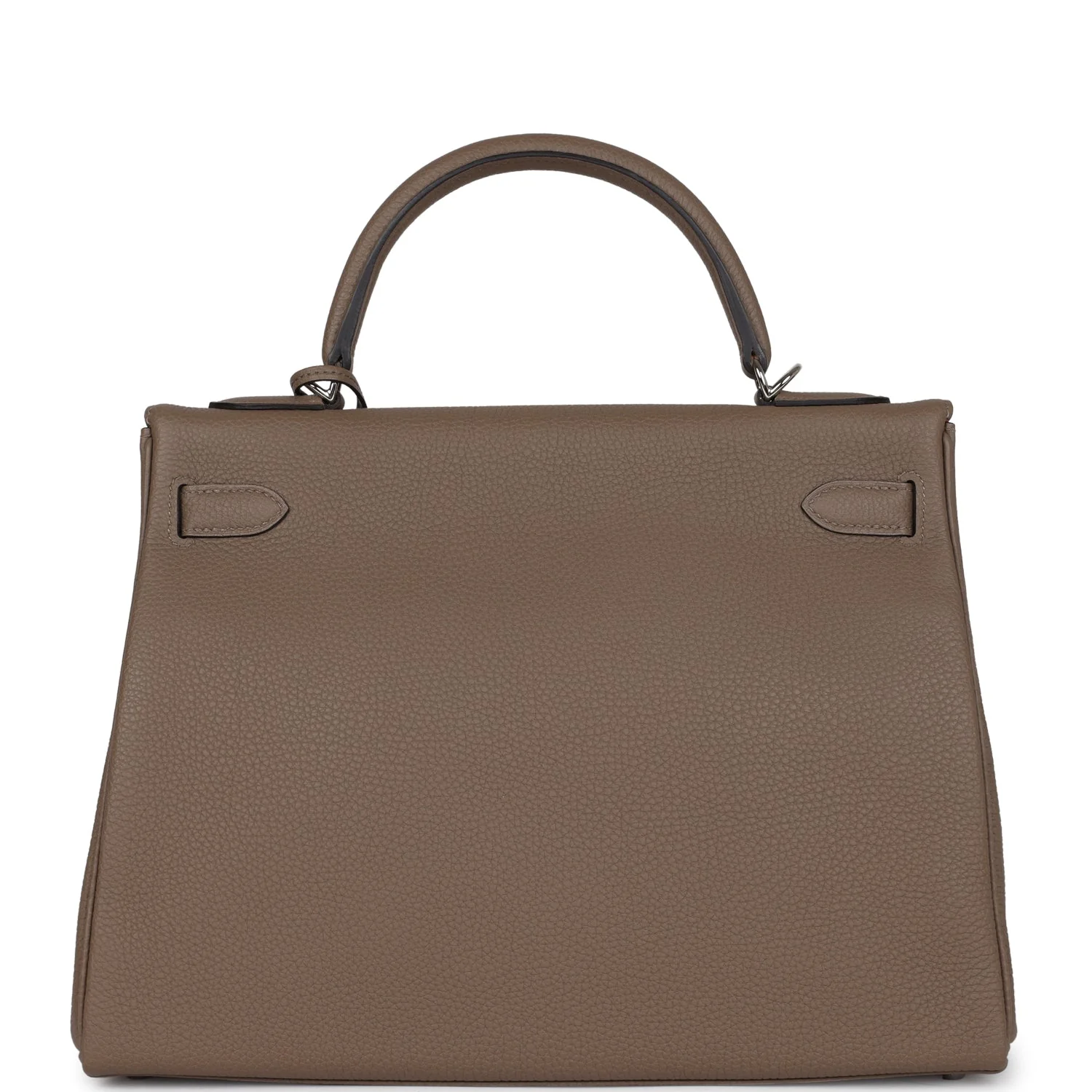 Replicate Hermes Special Order (HSS) Kelly Retourne 32 Etoupe Verso Togo Palladium Hardware(1:1 replica)