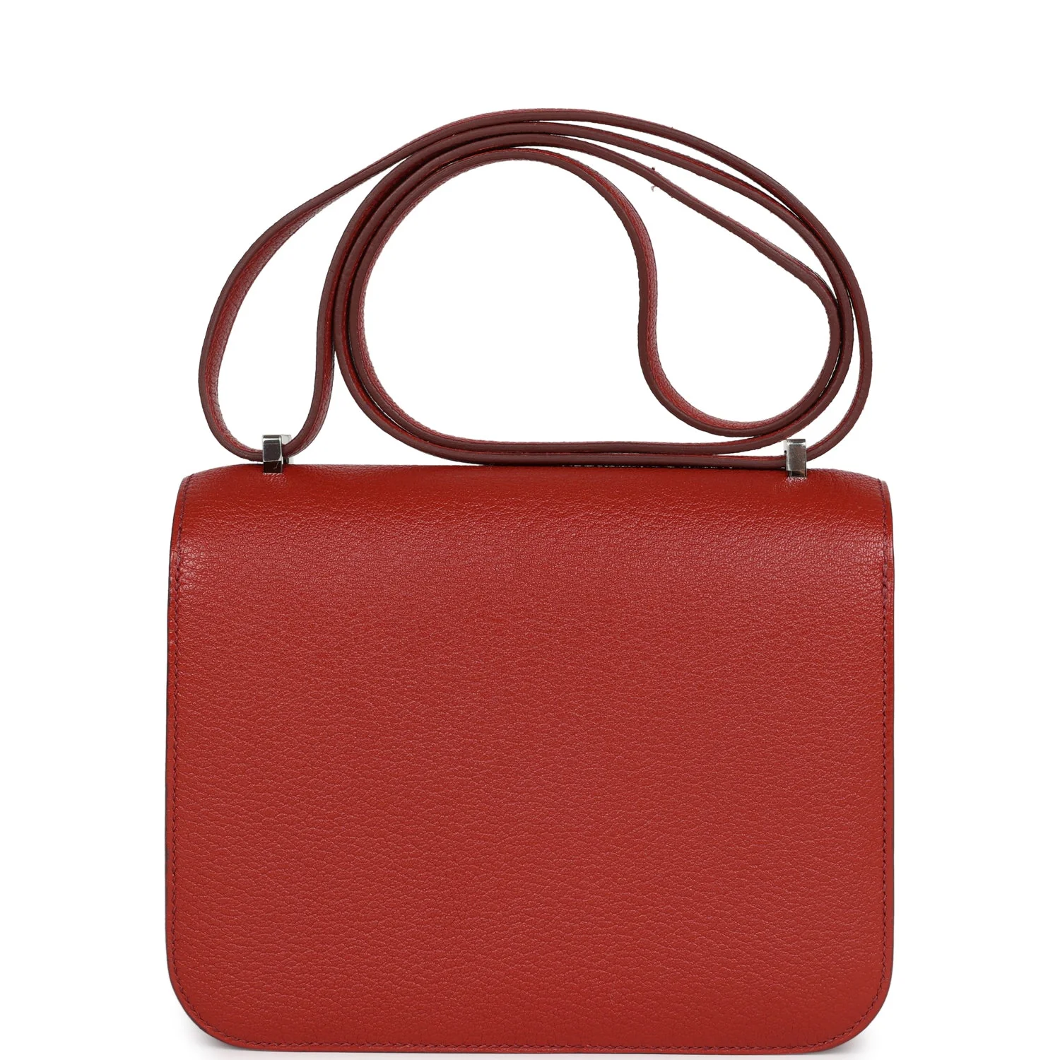 Replicate Hermes Constance 18 Brique Verso Chevre Mysore Palladium Hardware(1:1 replica)