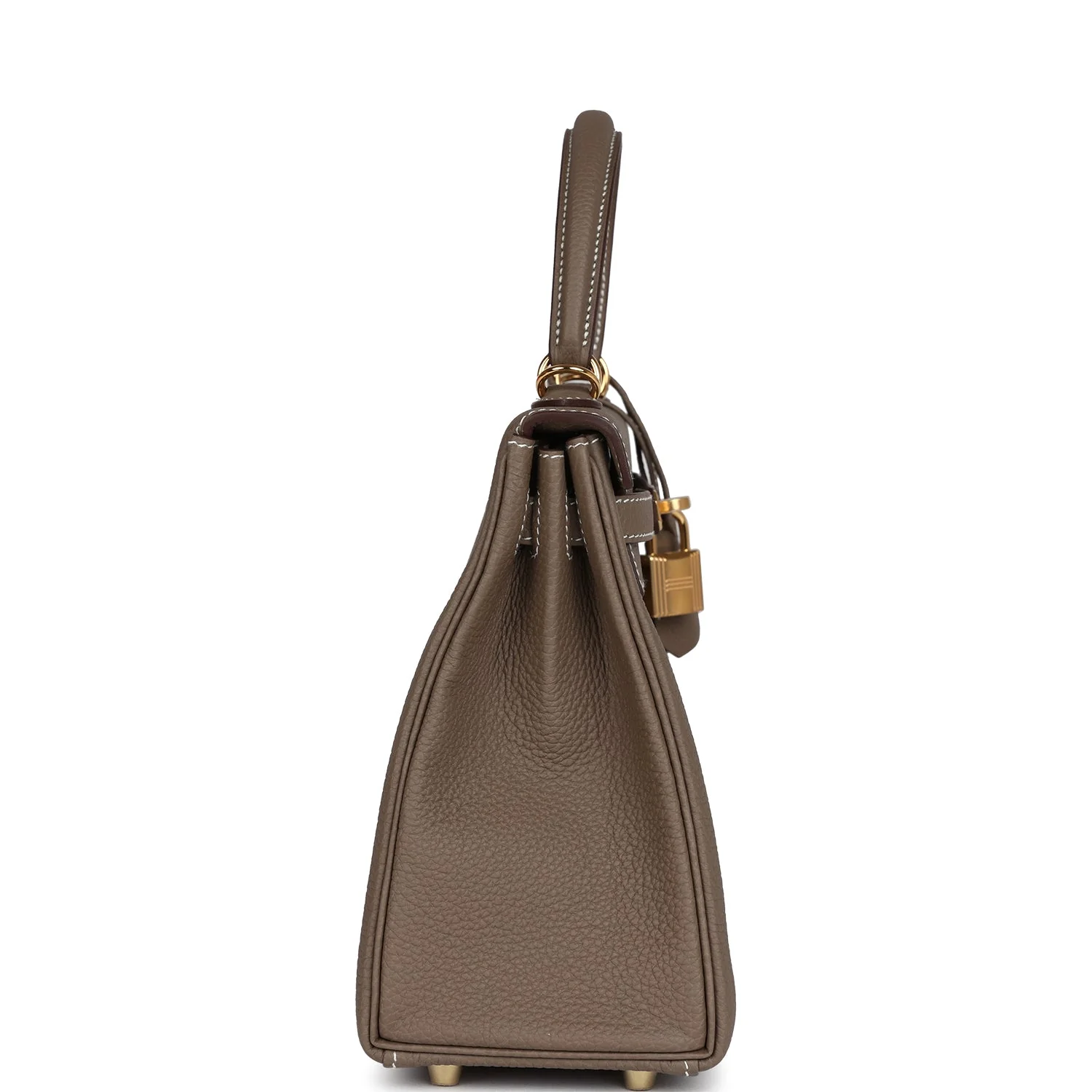 Replicate Hermes Kelly Retourne 25 Etoupe Togo Gold Hardware(1:1 replica)