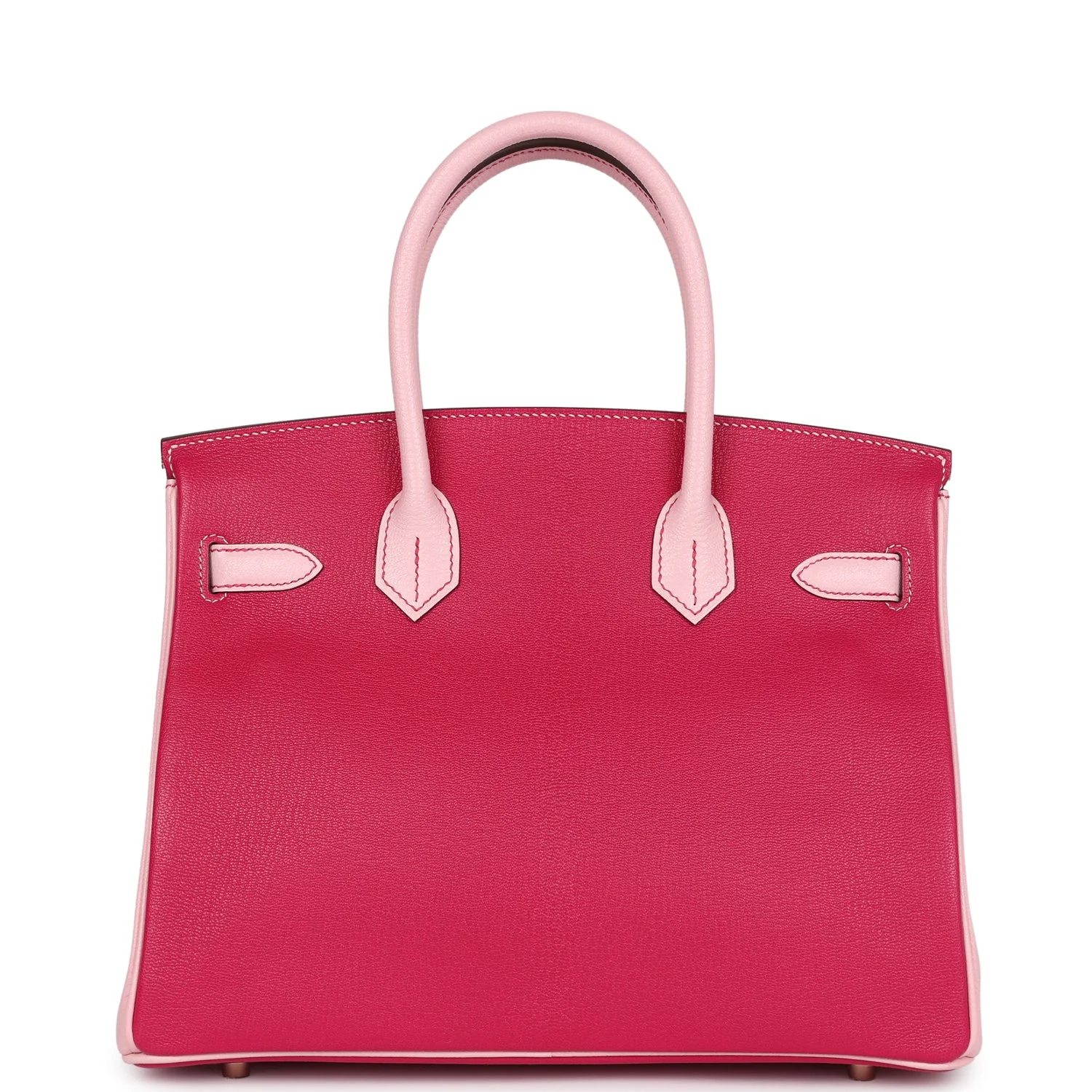 Replicate Hermes Special Order (HSS) Birkin 30 Rose Mexico and Rose Sakura Chevre Rose Gold Hardware(1:1 replica)