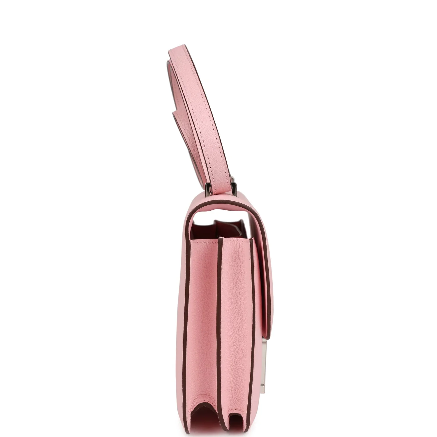 Replicate Hermes Constance 18 Rose Sakura Chevre Palladium Hardware(1:1 replica)