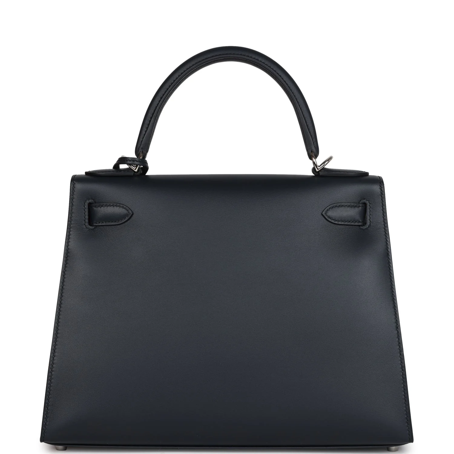 Replicate Hermes Special Order (HSS) Kelly Sellier 28 Bleu Obscur Verso Sombrero Palladium Hardware(1:1 replica)